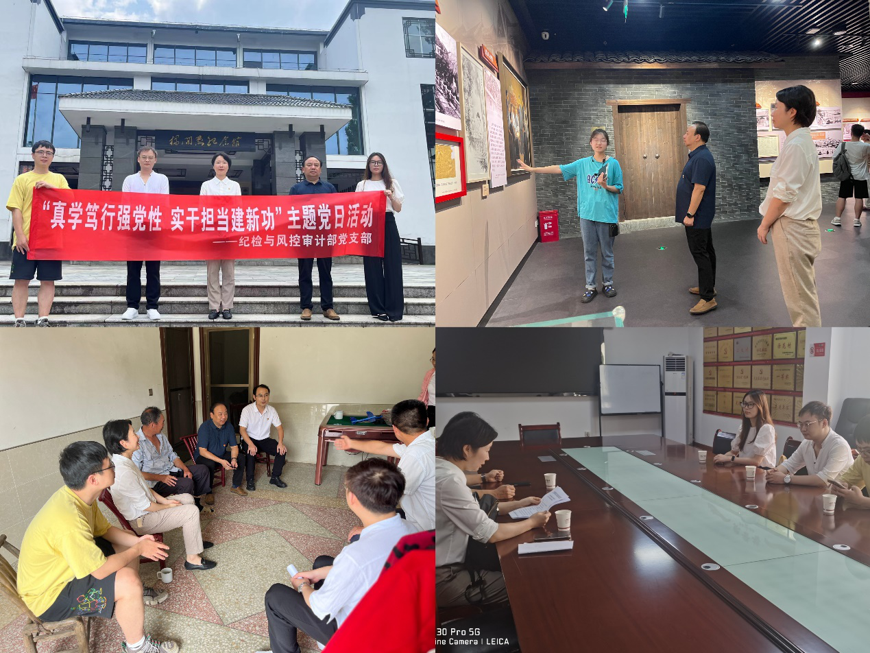 线上买球官网（中国）官方网站纪检与风控审计部党支部开展“真学笃行强党性 实干担当建新功”主题党日活动